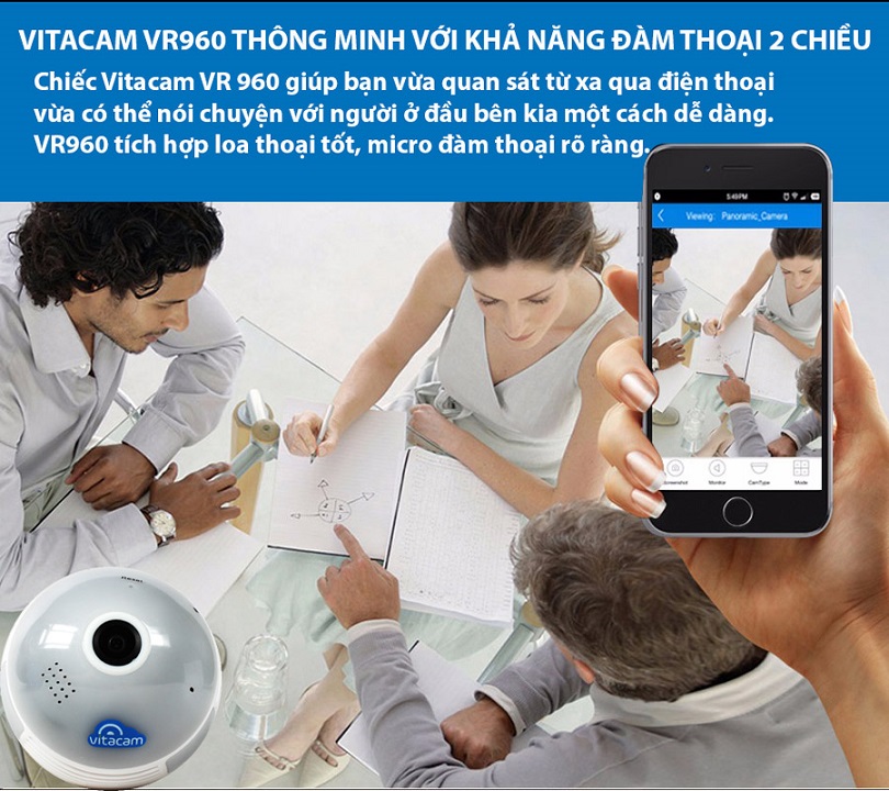 camera panorama fisheye vitacam vr960 view 360